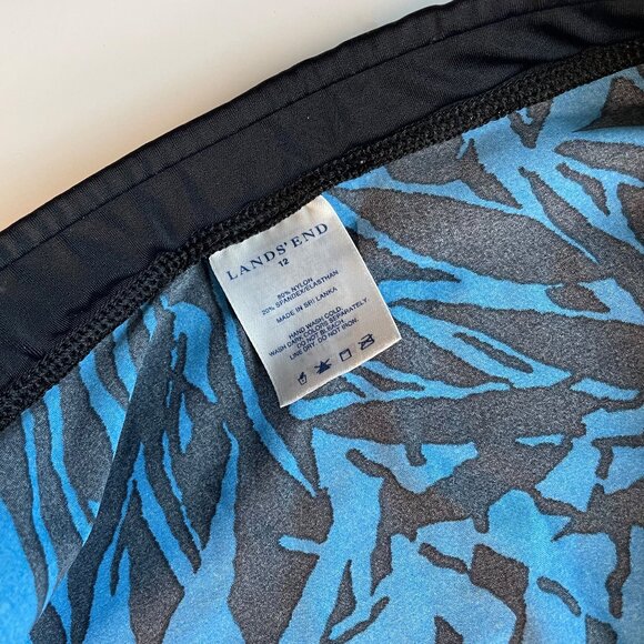 LL Bean Ladies Swimwear Bathing Suit 2 Piece 2 BeanSport Athletic Fit Size 10 12 - Picture 9 of 12